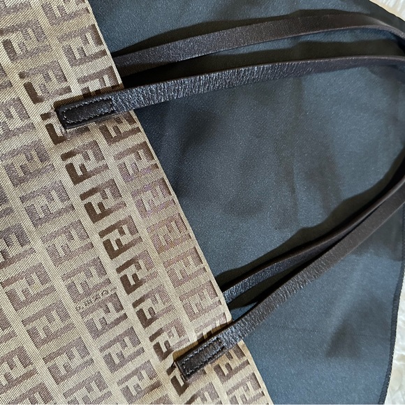 Fendi Roll Tote Zucca Coated Canvas Purse - Picture 3 of 5